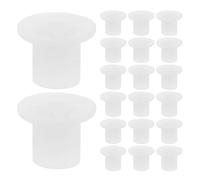 FRCOLOR 60pcs Plastic Diffuser Bottle Plug Stopper with Pre-drilled Central Hole, Leakproof Essential Oil Bottle Insert, Anti-spill Aroma Stick Cap for DIY Home Scent Packaging and Office