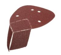 FRCOLOR 60Pcs Rabbit Ear Shaped Grit Sanding Discs Aluminum Oxide Sandpaper Pads Dark Red Assorted Grit for Metal Wood Plastic Stone Polishing