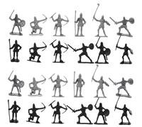 FRCOLOR 60pcs Soldiers Figures Intricately Detailed and Roman Army Men High Precision Historical Soldier Kit for Boys Classroom History