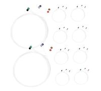 FRCOLOR 60pcs Stainless Steel Guitar Strings Electric Guitar String Replacement Accessories