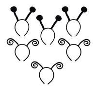FRCOLOR 6pcs Antenna Headband Butterfly Bug Antenna Pom Pom Boppers Bee Hair Hoop for Headpiece Halloween Party Costume Props for Woman Lady