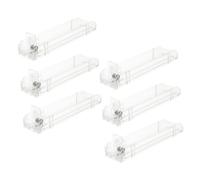 FRCOLOR 6pcs Automatic Cigarette Display Rack Store Display Holders Plastic Compact Design Single Row Shelves Organizer for Retail Store