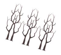 FRCOLOR 6Pcs Black Artificial Antler Decorative Plant Twigs Realistic Reindeer Christmas Ornaments DIY Craft Kit for Wedding Bridal Shower Party Hair Accessories