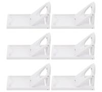 FRCOLOR 6pcs Boy Girl Safety Locks Slide Latch Lock Plastic Sliding Door Safety Cabinet Latches for Bathroom Kitchen Windows Sliding Door