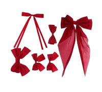 FRCOLOR 6pcs Butterfly Clip Bowknot Hair Bow Barrette Large Bowknot Grooming Hairpin for Women