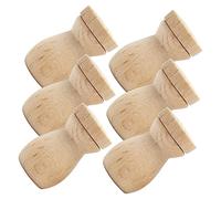 FRCOLOR 6pcs Car Essential Oil Diffuser Pendant Wooden Oil Bottle Pendant for Aromatherapy