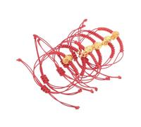 FRCOLOR 6pcs Chinese Style Snake Bracelet Friendship Bead Kit for Couples Teens Year Snake Symbolism Comfortable Weaving for Daily Wear and Special Occasions