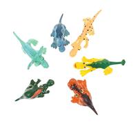 FRCOLOR 6Pcs Creative Dinosaur Models Educational Cognitive Realistic Animal Figurines for Indoor Pretend Play and Home Decoration Gifts