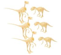 FRCOLOR 6pcs Dinosaur Fossil Kit DIY Building with Dinosaur Skeletons Safe Plastic Material Educational Excavation for Boys Hand Learning and Cognitive Development