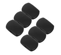 FRCOLOR 6Pcs Ebony Guitar Tuning Peg Buttons Replacement Parts for Classical Acoustic Guitars Square Handle Design Comfortable Grip Vintage Retro Style