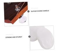 FRCOLOR 6pcs Electric Guitar Tuning Peg Caps Semi-circle Shape Guitar Machine Head Buttons Replacement Knobs