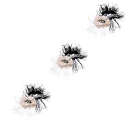 FRCOLOR 6pcs Elegant Ponytail Holders for Girls Decorative Hair Bands Strong Elastic Hair Scrunchies for Women