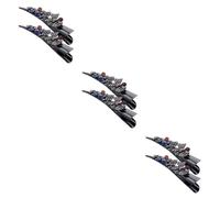 FRCOLOR 6pcs Elegant Rhinestone Duckbill Hair Clip Alligator Clip for Women Special Events