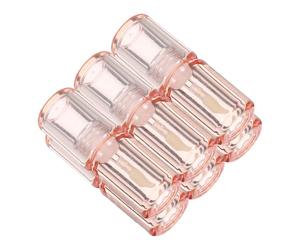 FRCOLOR 6pcs Empty Lip Gloss Tubes with Wand 3.4ml Refillable Plastic round Lip Balm Containers Portable for DIY and Daily Use