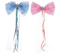 FRCOLOR 6pcs Fashion Hairpin Bow-knot Barrettes Christmas Hairpin Hair Bow Clips for Women Unique Design Hair Accessories for Girls