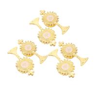 FRCOLOR 6pcs First Communion Brooch Golden Lapel Pins Religious Catholic Cross Pins Praying Christian Decorative Brooches for Women Faith Gifts