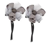 FRCOLOR 6pcs Flower Girl Rhinestone Hair Tie Band Elegant Women Girls Hair Accessory Fashion Elastic for Christmas Party