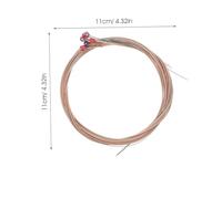 FRCOLOR 6pcs Folk Guitar Strings Replaceable Metal Acoustic Guitar Strings Clear Sound Professional Replacement Accessories