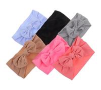 FRCOLOR 6Pcs Girl Bow Headbands Soft Elastic Hair Accessories for Boy Girl for Parties Cosplay Gentle Material Adorable Hairbands for Any Occasion