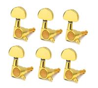 FRCOLOR 6pcs Guitar Tuning Pegs Replacement Large Handle Tuning Pegs for Electric Wooden Guitar Random Color