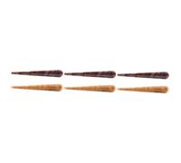 FRCOLOR 6pcs Hair Barrettes Clips Brown Bun Pins Alligator Hairpins Hairpins Teeth Bows Prong Hair Clips for Home and Party