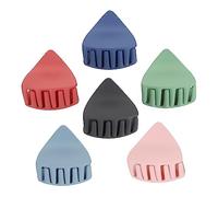 FRCOLOR 6pcs Hair Claw Clips for Women Girls Hair Pins for Buns Medium Claw Clips Non-slip Grips
