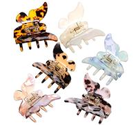 FRCOLOR 6pcs Hair Claw Clips Women Butterfly Clip for Girls Stylish Hair Accessories for Women Girls