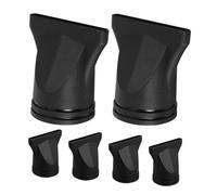 FRCOLOR 6pcs Hair Dryer Concentrator Nozzle Attachments Heat Resistant Plastic Salon Styling Tools with Flat Duckbill Design for Even Heat Distribution and Enhanced Drying Efficiency