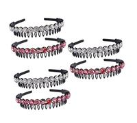 FRCOLOR 6pcs Headbands for Women Hair Teeth Comb Headband Wedding Accessories Hair Clips for Women