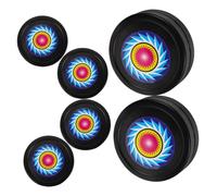 FRCOLOR 6pcs Hockey Pucks Shuffleboard Pucks Field Hockey Balls for Indoor Outdoor Training Skill Improvement and Recreational Play
