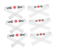 FRCOLOR 6pcs Japanese Headband Adjustable Karate Sports Bandana for Men Women Headband for Cooking Kitchen Activities