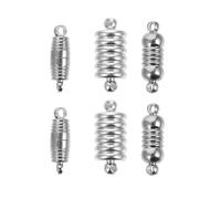 FRCOLOR 6pcs Jewelry Clasp Necklace DIY Clasp Silver Iron Connection Strong Suction Force Unique Design for Bracelet Making Craft DIY