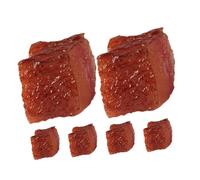 FRCOLOR 6pcs Lifelike Artificial Beef Block Models High Simulation Fake Meat Props for Kitchen Decor Photography Restaurant Display