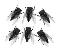 FRCOLOR 6PCS Lifelike Cicada Set Realistic Garden Insect Figurine with Windup Feature for Interactive Play and Nature Education Science Learning Ornament