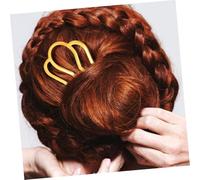 FRCOLOR 6Pcs Metal Wave Hair Fork Clips Side Hair Comb with Smooth Teeth for Women for Wedding in Gold Rose Gold Silver