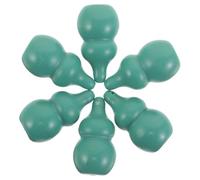 FRCOLOR 6pcs Mini Silicone Lip Brush for Lipstick Precision Application Gentle Lip Exfoliation Soft round Headed Gourd Shape Portable Makeup Tool for Travel