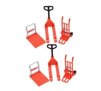 FRCOLOR 6PCS Miniature Construction Set with Road Barricades and Traffic Tools for Educational Interactive Play for Learning Traffic Rules and Obstacle Navigation Skills for Home and