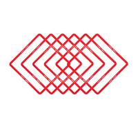 FRCOLOR 6pcs Multi-function Football Training Rings Agility Circles for Sports Training and Basketball Red Portable Agility Equipment for Setting up On-site Boundaries