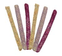 FRCOLOR 6pcs Natural Chew Sticks for Rabbits Small Pets Pet Dental Treats for Teeth Grinding Anxiety Relief Interactive Chewing for Guinea Pigs Chinchillas Hamsters Rats