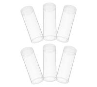 FRCOLOR 6pcs Plastic Coin Storage Tubes with Sealed Caps Lightweight Abs Holders for Collectibles Suitable for Outdoor Activities in Trades