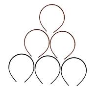 FRCOLOR 6pcs Plastic Non-slip Hair Hoops Teeth Hard Headbands for Women for Facial Washing