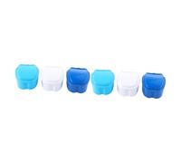 FRCOLOR 6pcs Portable Retainer Storage Box Safe Container for Retainer and False Tooth Keeping Convenient Denture Case for Daily Oral Care Use