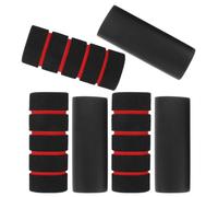 FRCOLOR 6pcs Pull up Bar Foam Handle Sleeves for Doorway Bars, Textured Sponge Grip Covers, Easy to Install and Remove, Protect Wooden Doors, for Dorms and Apartments