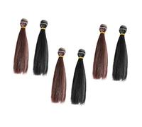 FRCOLOR 6pcs Quality High-temperature Wire Material Wig Hair Rows Doll Making Tool for Diy Dolls