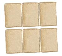 FRCOLOR 6pcs Reusable Fiber Sponge Wipes for Kitchen Cleaning Convenient Daily Use Scrub Sponges as Dishwashing