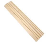 FRCOLOR 6pcs Reusable Wood Sticks Pottery Tools Clay Wood Stick Set and Pottery, Designed to Hold Clay in Place and Reduce Risk of Errors, Beige Wooden Rolling Mud Guide
