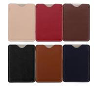 FRCOLOR 6pcs RFID Blocking Card Holder Case for Men Multipurpose Credit Card Protector Sleeve Made of Pu Anti-Magnetic Material from Wear and Theft for Travel and Public Settings
