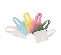 FRCOLOR 6pcs Scale Canvas Shoulder Handbags for Dollhouse Accessories Lightweight Portable Props for Photography and Creative Display