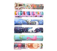 FRCOLOR 6PCS Science Experiment Kaleidoscope with Colorful Cartoon Prints Educational Interactive Playthings for Early Creativity Development Random Styles Birthday Gift