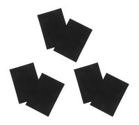FRCOLOR 6pcs Self-Adhesive Suede Sole Pads for Dance Shoes with Enhanced Grip and Soft Surface, Slip Resistant Black Stickers for Shoe Soles, Easy to Apply Protector Pads Suitable